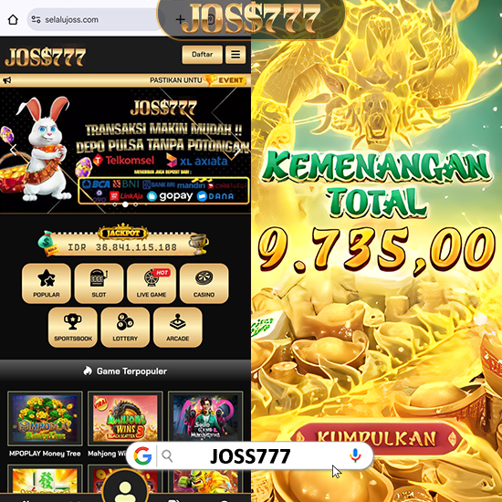 JOSS777: Situs Slot Online Depo 10k 10ribu Terlaris 2025